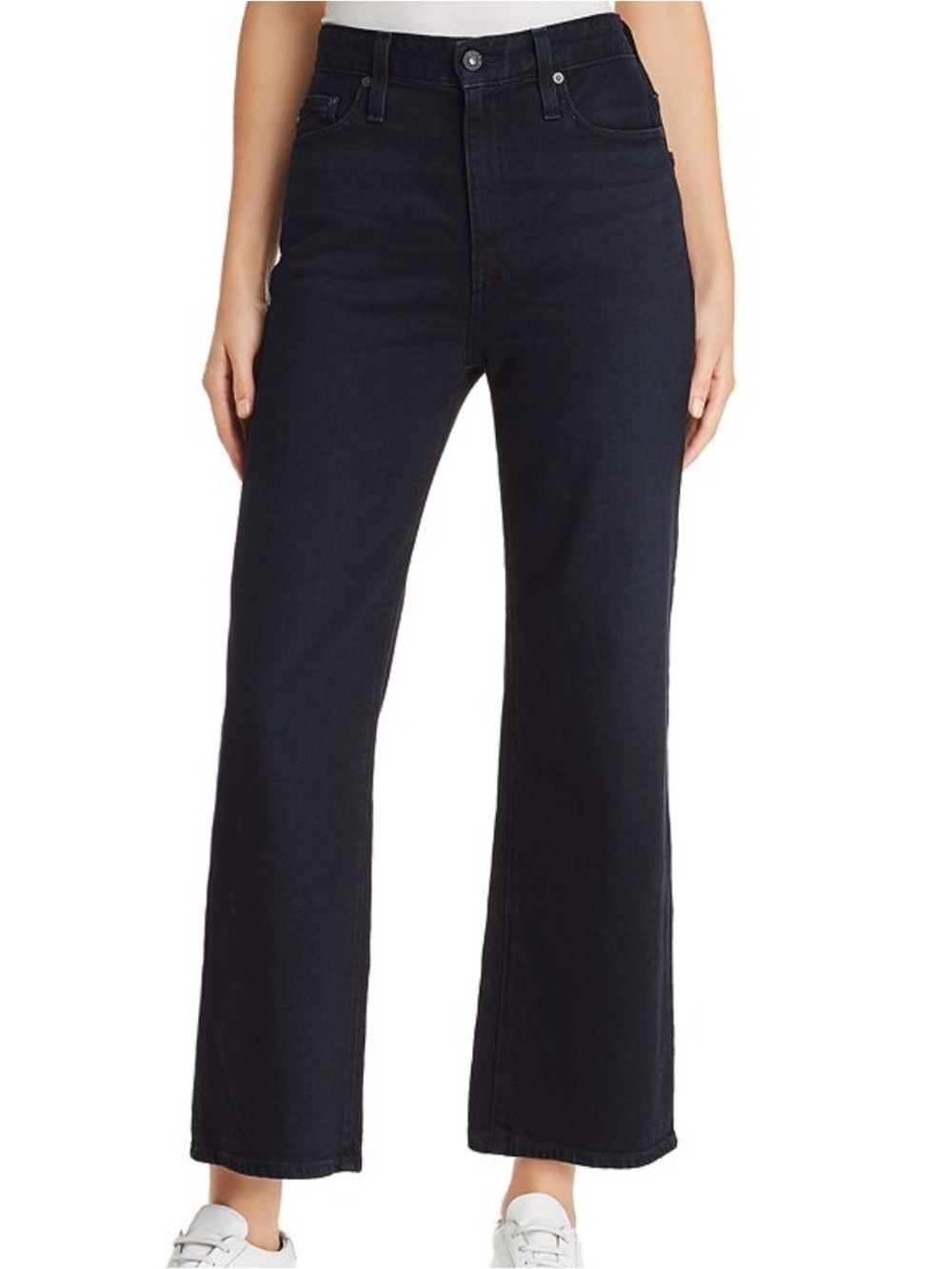 AG Adriano Goldschmied - The Etta High Waist Wide-Leg Cropped Jean (size: 27)